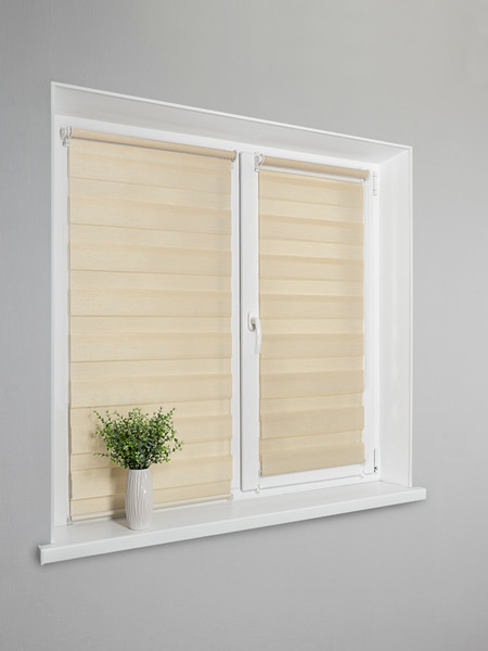 Изображение товара Рулонная штора Lm Decor Фьюжн ДН LB 20-01 110x160 (бежевый)