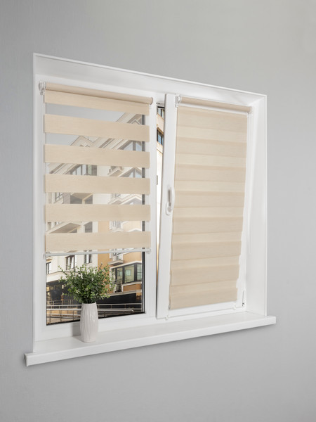 Изображение товара Рулонная штора Lm Decor Фьюжн ДН LB 20-01 110x160 (бежевый)