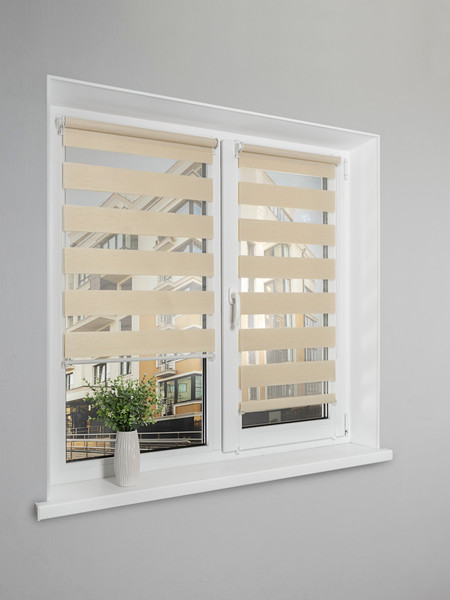 Изображение товара Рулонная штора Lm Decor Фьюжн ДН LB 20-01 110x160 (бежевый)