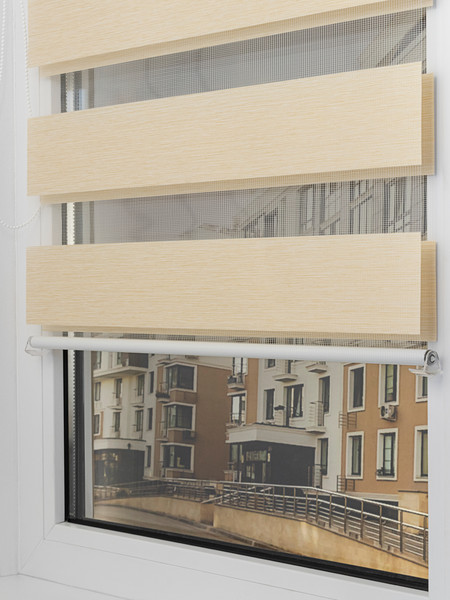 Изображение товара Рулонная штора Lm Decor Фьюжн ДН LB 20-01 130x170 (бежевый)