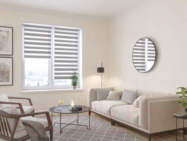 Изображение товара Рулонная штора Lm Decor Фьюжн ДН LB 20-06 61x160 (серый)
