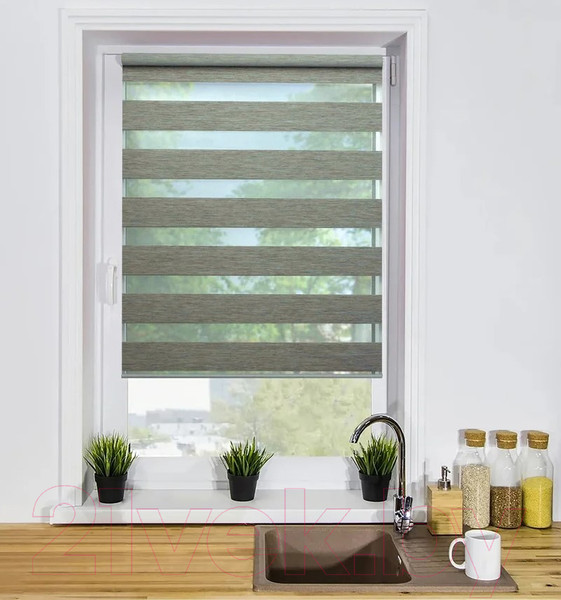 Изображение товара Рулонная штора Lm Decor Винтаж ДН LB 50-03 100x160 (серый)