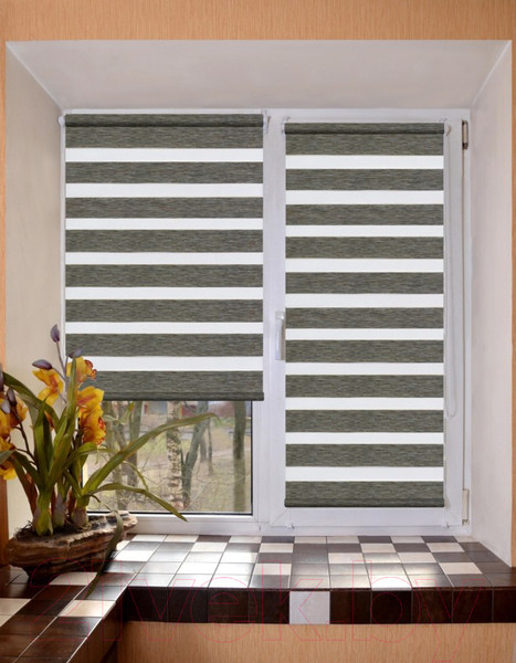 Изображение товара Рулонная штора Lm Decor Винтаж ДН LB 50-03 78x160 (серый)