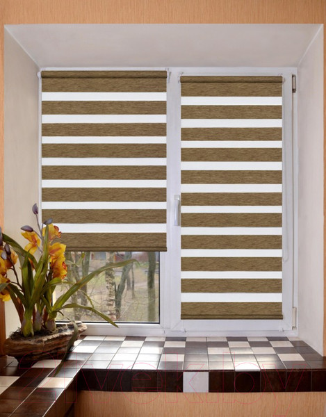 Изображение товара Рулонная штора Lm Decor Винтаж ДН LB 50-04 85x160 (коричневый)