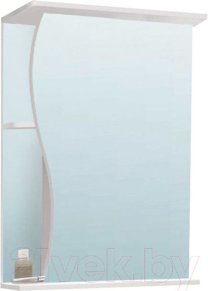 Изображение товара Шкаф с зеркалом для ванной Vako Волна 60 R / 10226