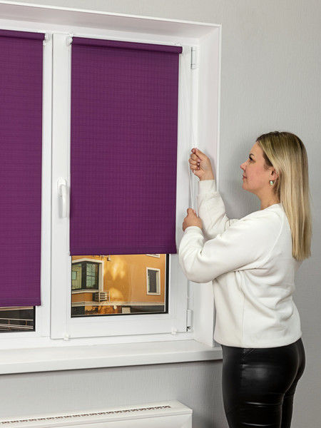 Изображение товара Рулонная штора Lm Decor Лайт LM 30-06G 110x160 (фиолетовый)