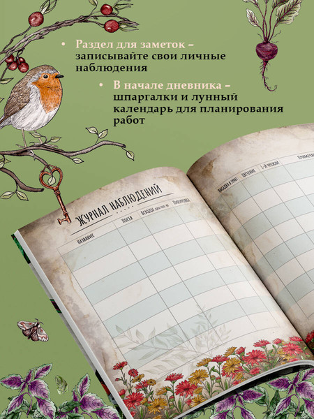 Изображение товара Творческий блокнот Эксмо Магия садоводства