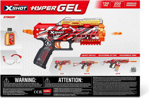Изображение товара Бластер игрушечный Zuru X-Shot. Hyper Gel Stinger / 44150