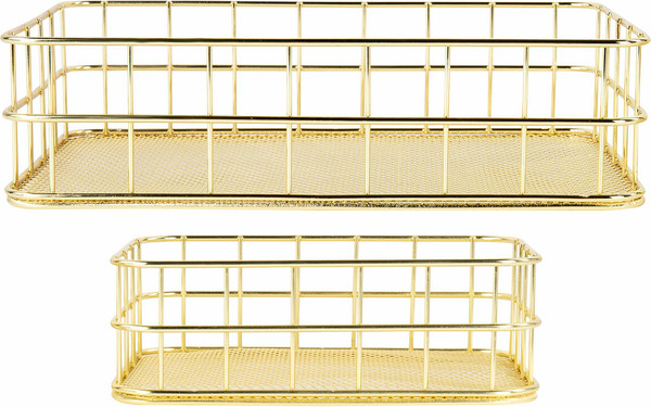 Изображение товара Органайзер для косметики Monte Vita Корзинка / 272483 (2шт, золото)