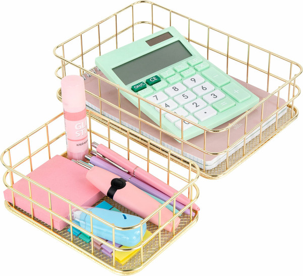 Изображение товара Органайзер для косметики Monte Vita Корзинка / 272483 (2шт, золото)