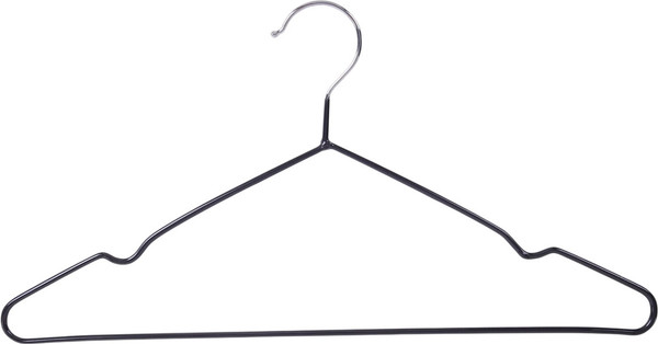 Изображение товара Набор металлических вешалок-плечиков Brabix Premium / 608467 (10шт, черный)