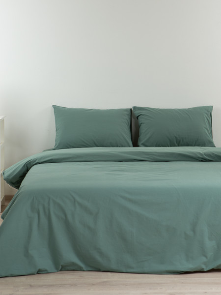 Изображение товара Комплект постельного белья Блакiт Вареный хлопок 2сп 50х70 / 17-6323 арт.4843 (зеленый)
