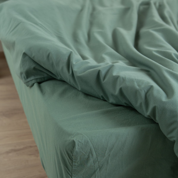 Изображение товара Комплект постельного белья Блакiт Вареный хлопок 2сп 50х70 / 17-6323 арт.4843 (зеленый)
