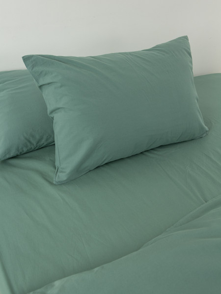 Изображение товара Комплект постельного белья Блакiт Вареный хлопок 2сп 50х70 / 17-6323 арт.4843 (зеленый)