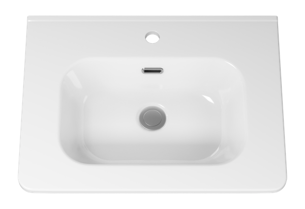 Изображение товара Тумба с умывальником Brevita Riva 60 / RIV-07060-0102Я+B-OND060-01