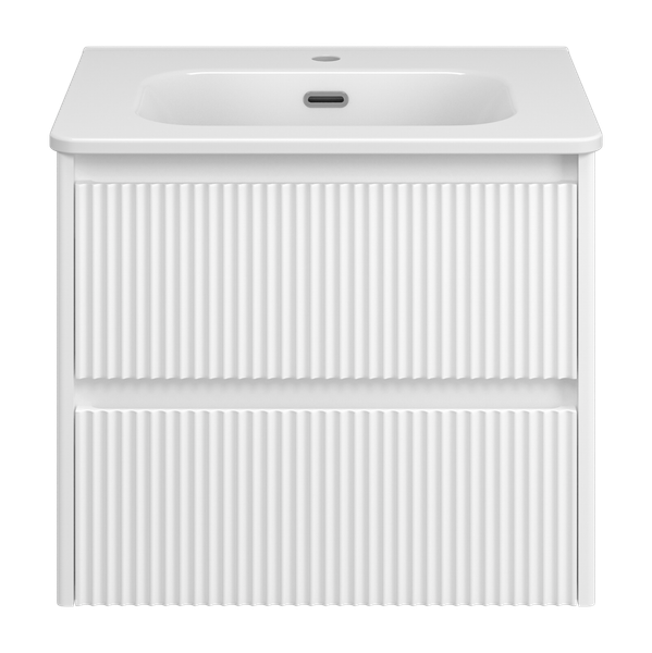 Изображение товара Тумба с умывальником Brevita Riva 60 / RIV-07060-0102Я+B-OND060-01