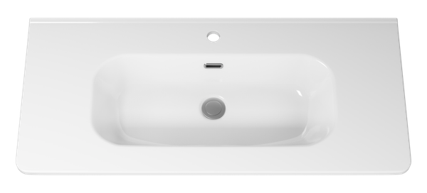 Изображение товара Тумба с умывальником Brevita Riva 100 / RIV-07100-0102Я+B-OND100-01