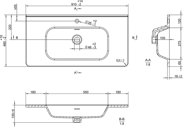 Изображение товара Тумба с умывальником Brevita Risacca Pistachio 90 / RIS-06090-0842Я+B-OND090-01 (фисташковый)