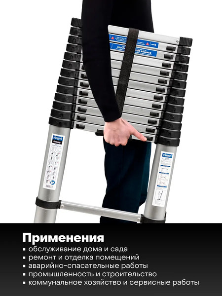 Изображение товара Телескопическая лестница Scheppach Sch-UP410 (65700)