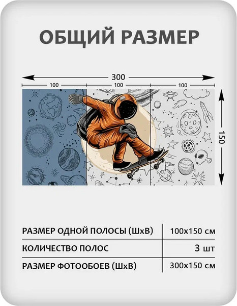 Изображение товара Фотообои листовые Citydecor Universe 39 (300x150см)