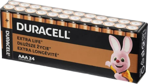 Изображение товара Комплект батареек Duracell Basic MN2400 LR03 AAA BL24