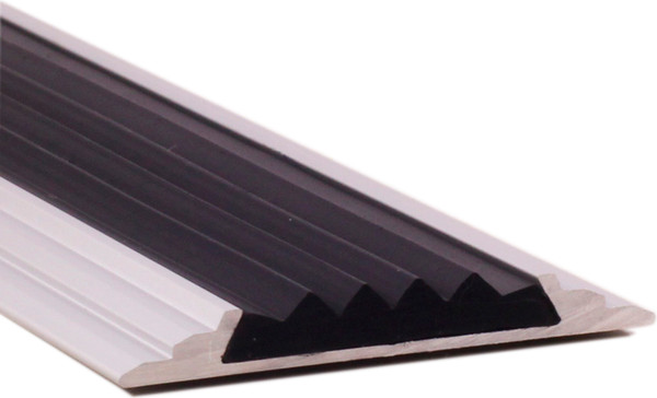Изображение товара Порог Profiling ПО-46 с резиновой вставкой (2.7м, серебристый)