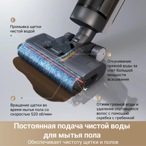 Изображение товара Вертикальный пылесос Dreame G10 Pro Wet and Dry Vacuum / HHR20A