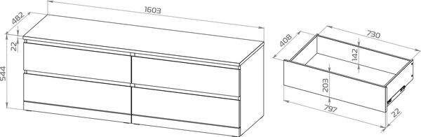 Изображение товара Комод Mio Tesoro Варма Prime 4D (дуб беленый)