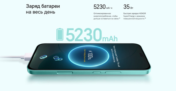 Изображение товара Смартфон Honor 400 Lite 8GB/256GB (Velvet Grey)