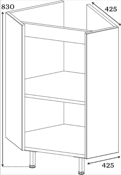 Изображение товара Тумба под умывальник Emmy Агата 43 / 310156