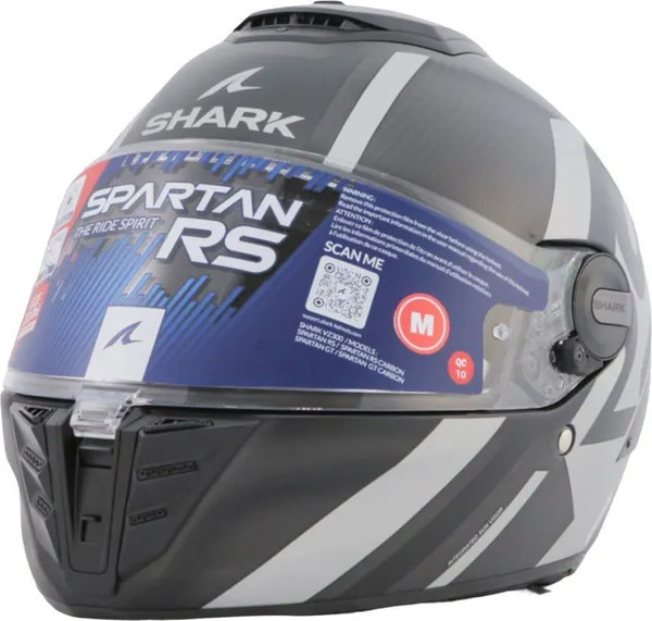 Изображение товара Мотошлем Shark Helmets Spartan RS Carbon Shawn Mat (XL, черный/серебристый)