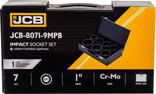 Изображение товара Набор головок слесарных JCB 8071-9MPB (65107)