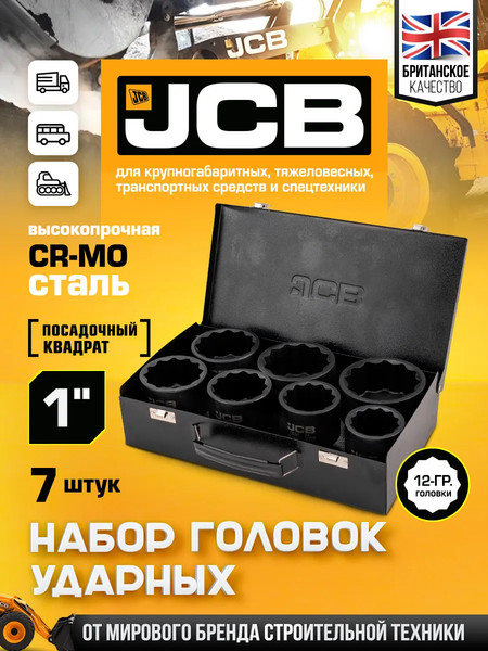 Изображение товара Набор головок слесарных JCB 8071-9MPB (65107)