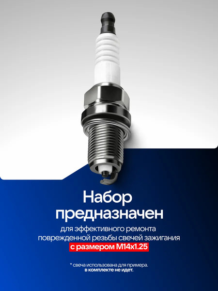 Изображение товара Набор футорок для восстановления резьбы Forsage F-17580 (65384)