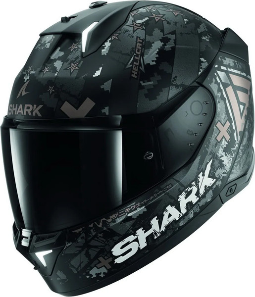 Изображение товара Мотошлем Shark Helmets Skwal i3 Hellcat Mat / HE0829E-KUA-S (S, черный матовый/бронзовый)