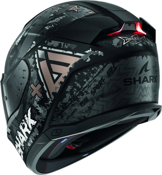 Изображение товара Мотошлем Shark Helmets Skwal i3 Hellcat Mat / HE0829E-KUA-S (S, черный матовый/бронзовый)