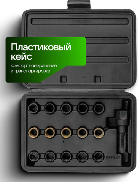 Изображение товара Набор футорок для восстановления резьбы RockForce RF-17580 (65385)