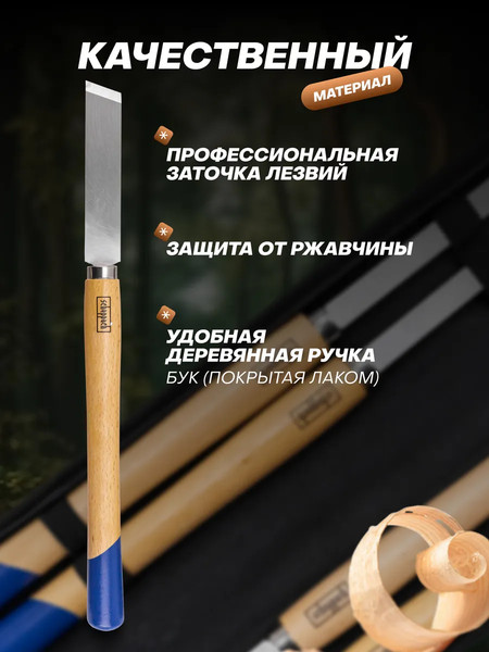 Изображение товара Набор стамесок Scheppach Sch-6281 (65681), (4пр)