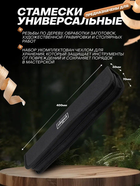 Изображение товара Набор стамесок Scheppach Sch-6281 (65681), (4пр)