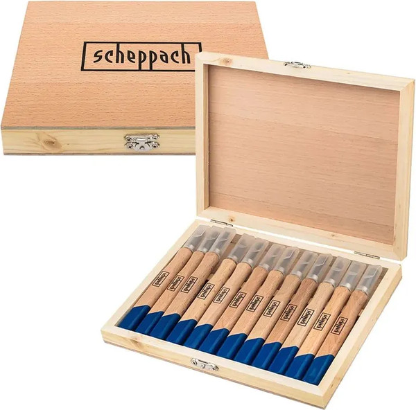 Изображение товара Набор стамесок Scheppach Sch-25530 (65677), (12пр)