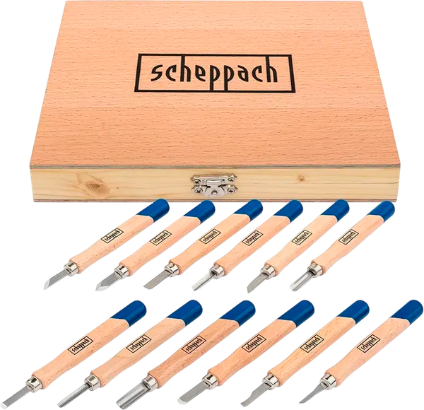 Изображение товара Набор стамесок Scheppach Sch-25530 (65677), (12пр)