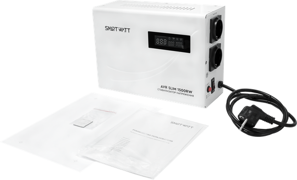 Изображение товара Стабилизатор напряжения SmartWatt AVR Slim 1500RW