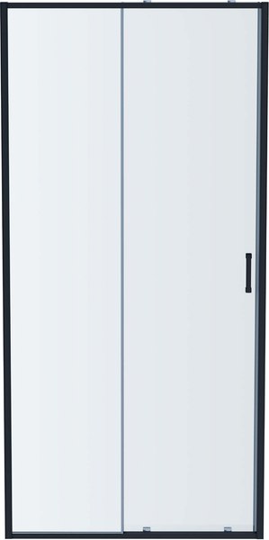 Изображение товара Душевая дверь Aquatek 100x200 / AQ ARI RA 10020G (оружейная сталь/прозрачное стекло)