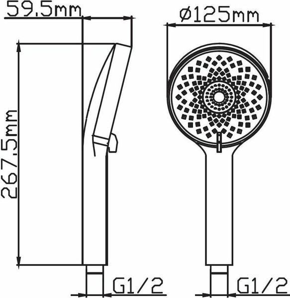 Изображение товара Лейка ручного душа Diadonna D10-19038W