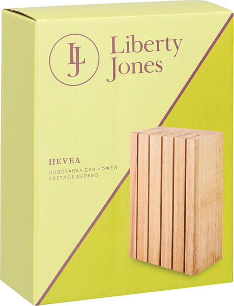 Изображение товара Подставка для ножей Liberty Jones Hevea / LJ0000407 (светлое дерево)