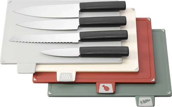 Изображение товара Набор разделочных досок Smart Solutions Cut&Store с ножами / SS0000267 (8шт)