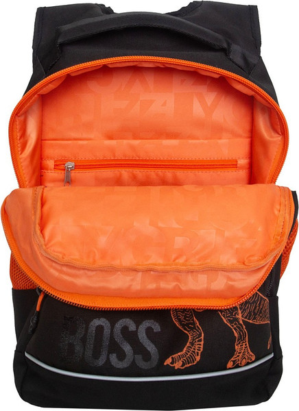 Изображение товара Школьный рюкзак Grizzly RB-450-3f (черный/оранжевый)