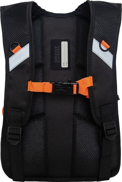 Изображение товара Школьный рюкзак Grizzly RB-450-3f (черный/оранжевый)