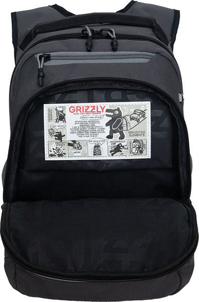 Изображение товара Школьный рюкзак Grizzly RB-450-3f (серый)