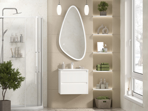 Изображение товара Тумба под умывальник Brevita Riva 60 / RIV-07060-0102Я